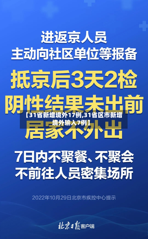 【31省新增境外17例,31省区市新增境外输入7例】