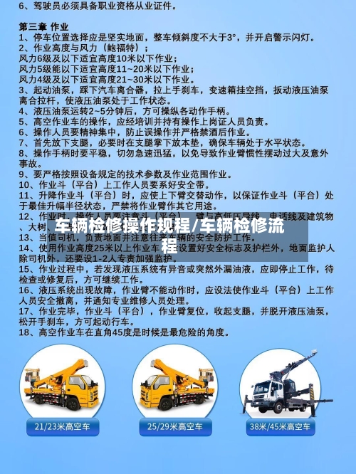 车辆检修操作规程/车辆检修流程-第2张图片